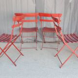 Set of 4 vintage folding garden chairs