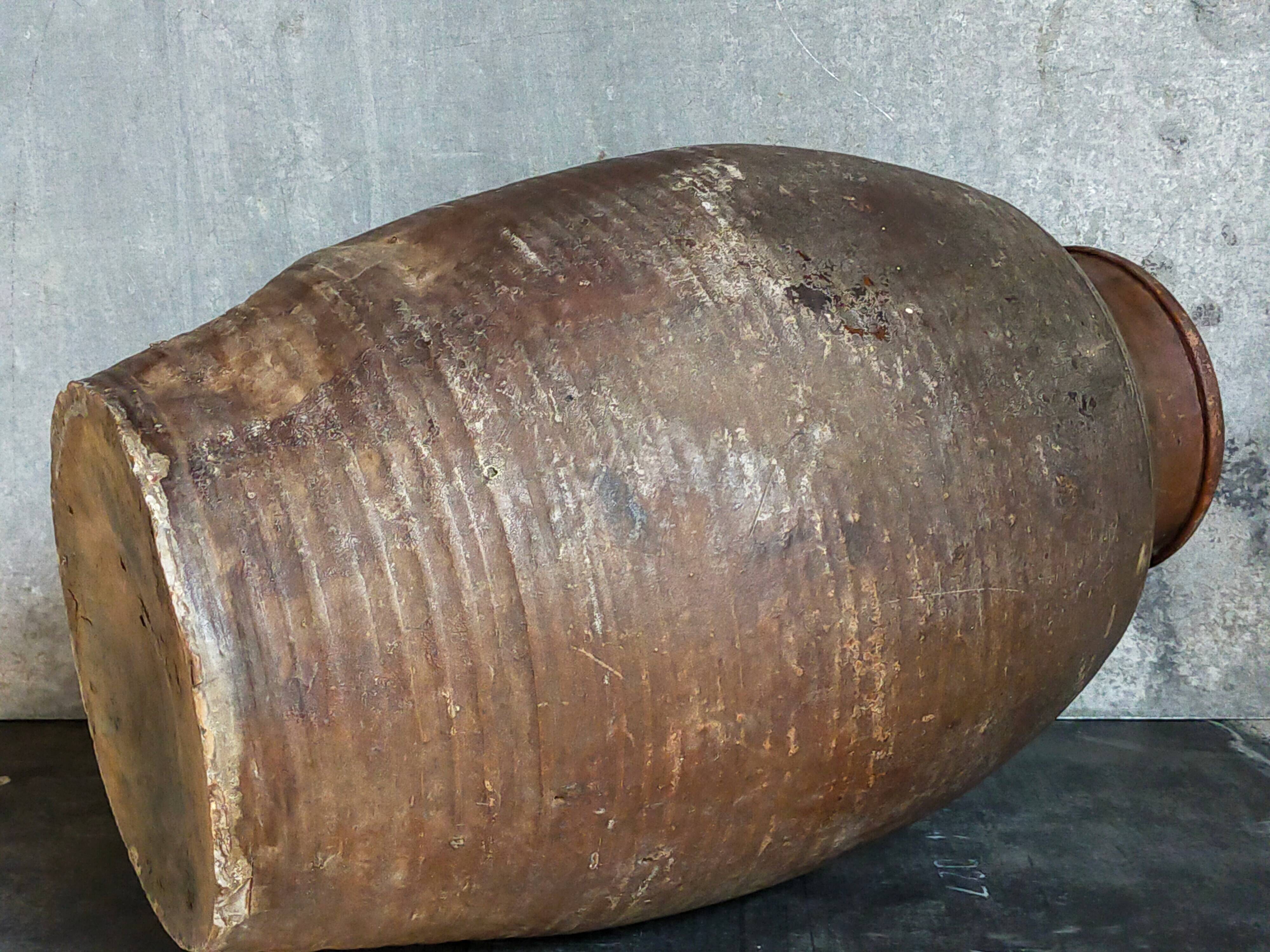 XXL traditional pottery old 19th century folk art 42 cm