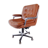 Ring Mekanikk leather office armchair 60's