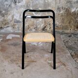 Series of 4 cane chairs by Giorgio Cattelan for Cidue,
