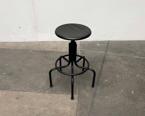 Tabouret pivotant industriel allemand de Lambert