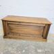 Antique wooden chest with moulded panels