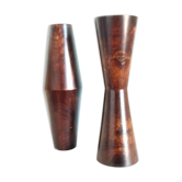 Pair of design wooden vases