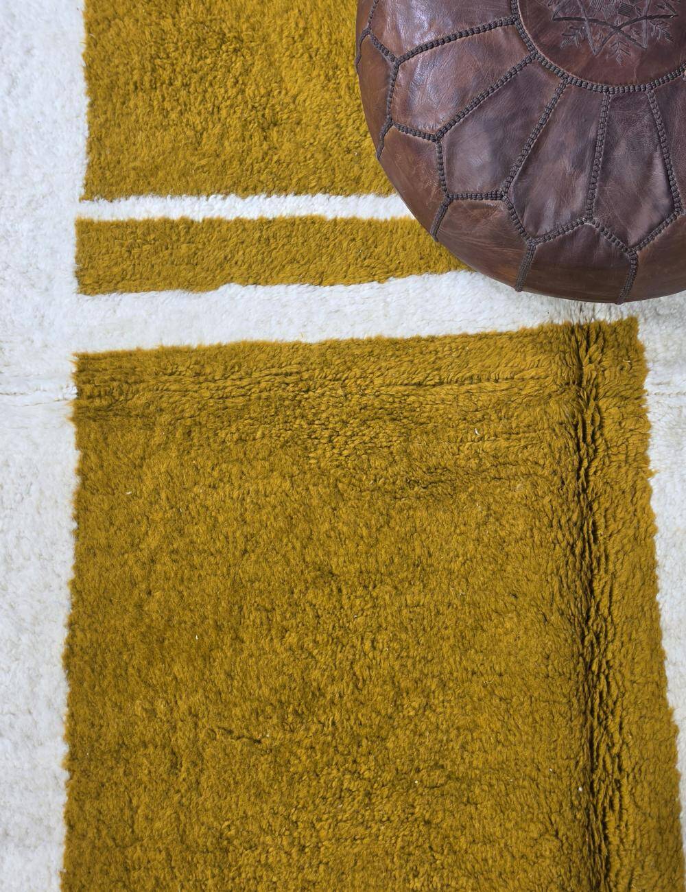 Modern Berber Rug Mustard - 230 x 157 cm