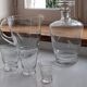 Ensemble carafes et verres anciens