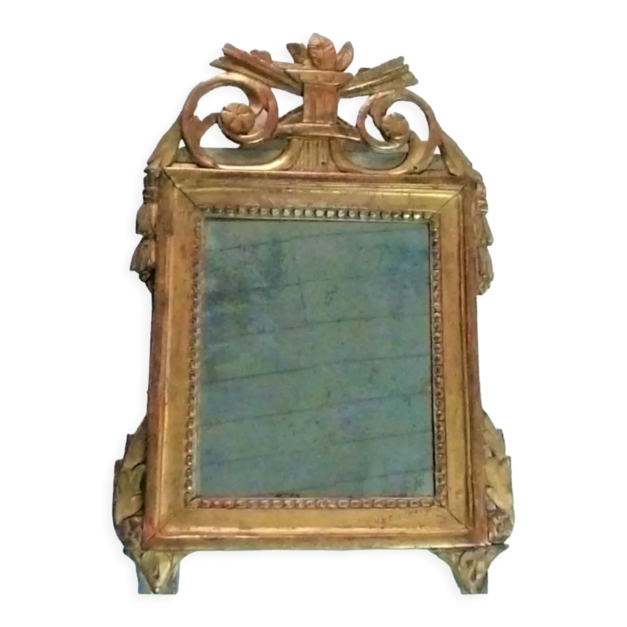 Pedimented mirror eighteenth century Louis XVI era