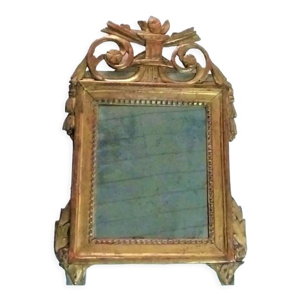 Miroir à fronton XVIIIeme siècle époque Louis XVI