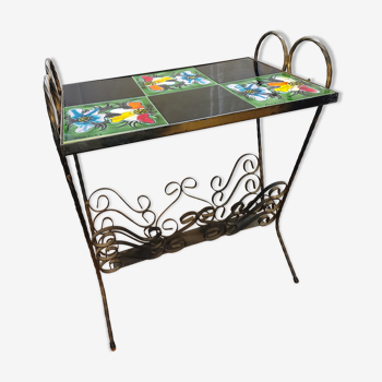 Side table with magazine holder Vallauris