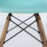 Turquoise Herman Miller Original Vintage Eames DSW Side Shell Chair
