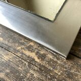 1970s space age steel mirror