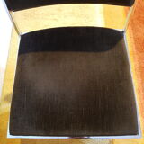 Chrome and velvet chairs