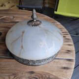 2-light marble effect ceiling light