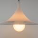 Vintage Black And White Meblo "Albatros" Trumpet Pendant Lamp