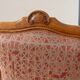Pair of cabriolet armchairs in Louis XV style in light walnut.