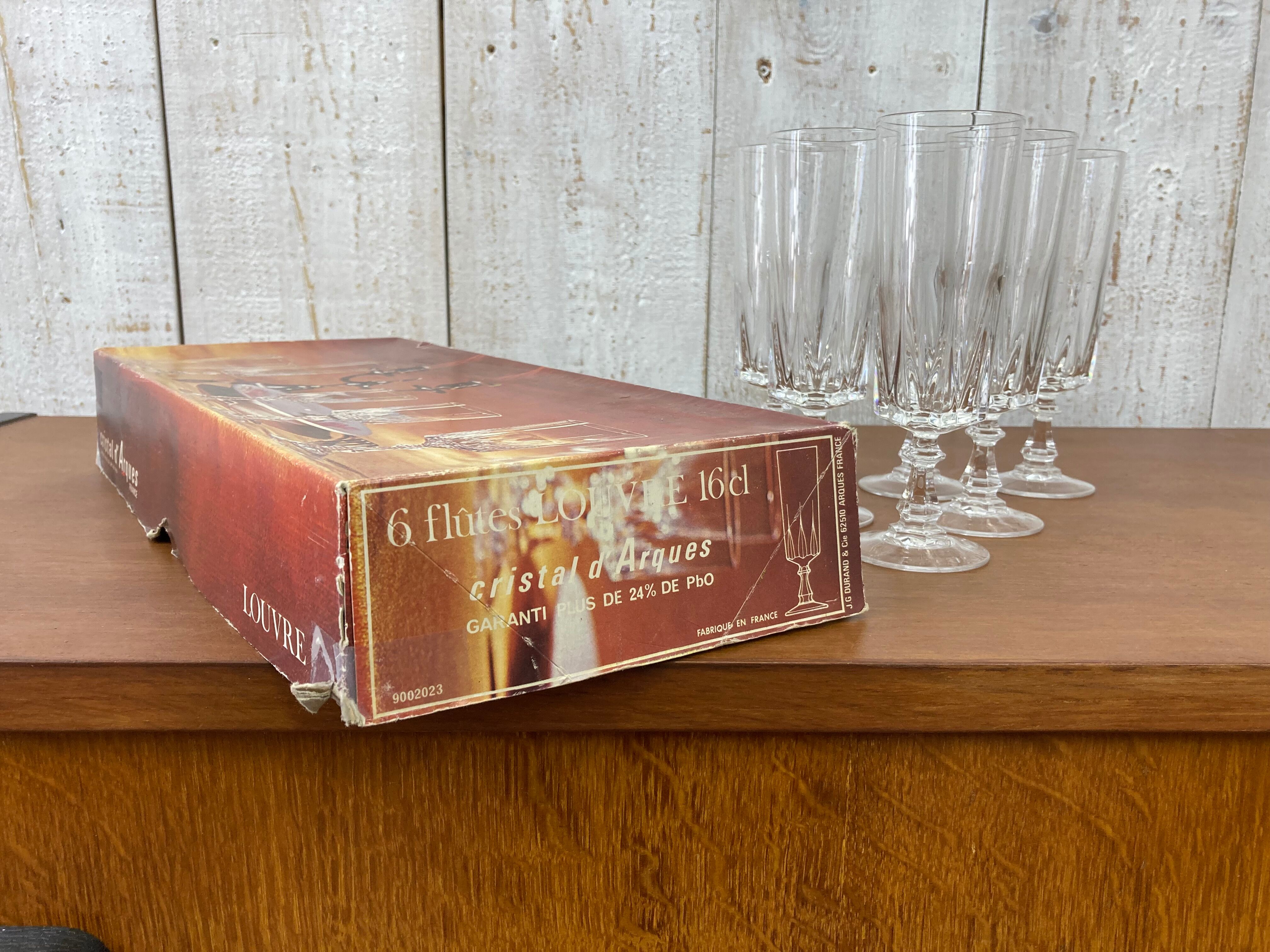 Crystal flutes of Arques