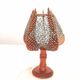 Vintage wooden bedside table lamp 1960