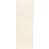 Berbere carpet beni ouarain ecru corridor with raised bands 300 x 75 cm