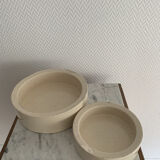 Beige ceramic trinket bowl