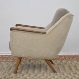Mid-century boucle Cocktail Armchair, 1960s