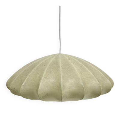 Suspension en cocon moderne du milieu du siècle par Friedel Wauer pour Goldkant Leuchten, années 1960.