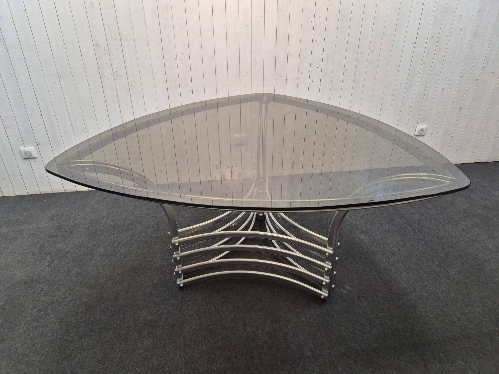 Vintage chrome space age table