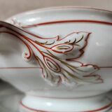 Circa 1900s Pillivuyt Gold 'BM' Monogrammed White Porcelain Soup Tureen