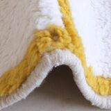 Tapis Contemporain Jaune et Blanc - 266 x 215 cm