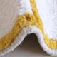 Contemporary Yellow and White Rug - 266 x 215 cm