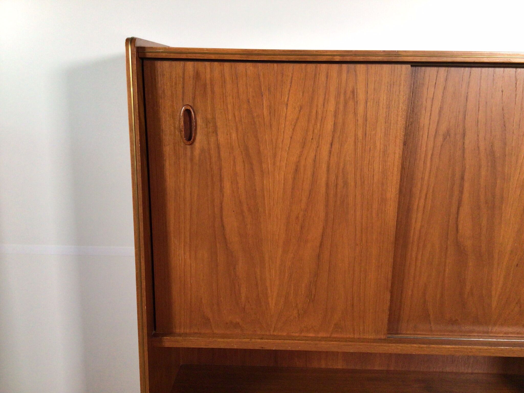 vintage sideboard with drawers and sliding doors