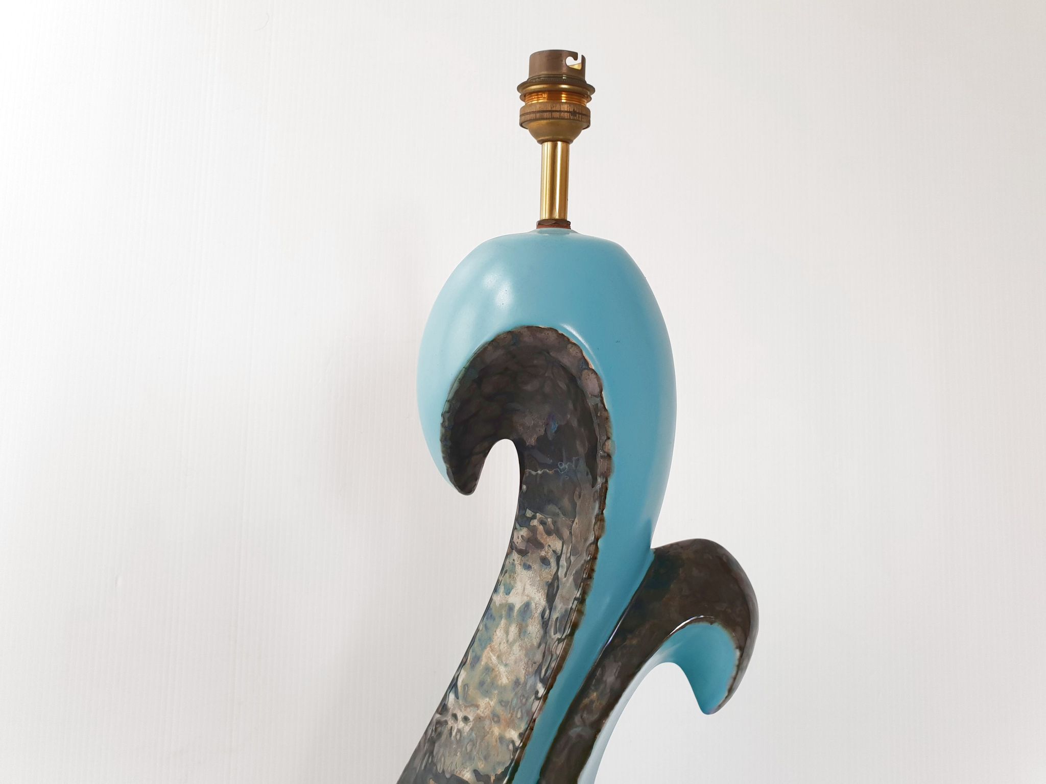 Vintage 1950 ceramic lamp foot
