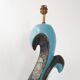 Vintage 1950 ceramic lamp foot