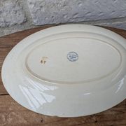 Ancien plat de service ovale terre de fer Debray service Guadeloupe