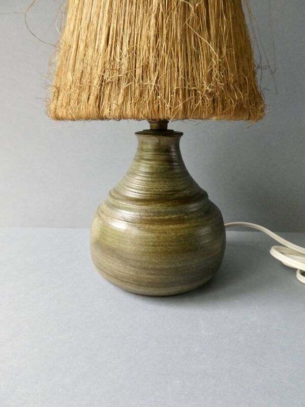 Lampe en céramique signée Helga Ostergaard, Danmark, années 60