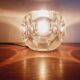 Midcentury Table Lamp Peill & Putzler Ice Cube Glass, Germany, 1970s