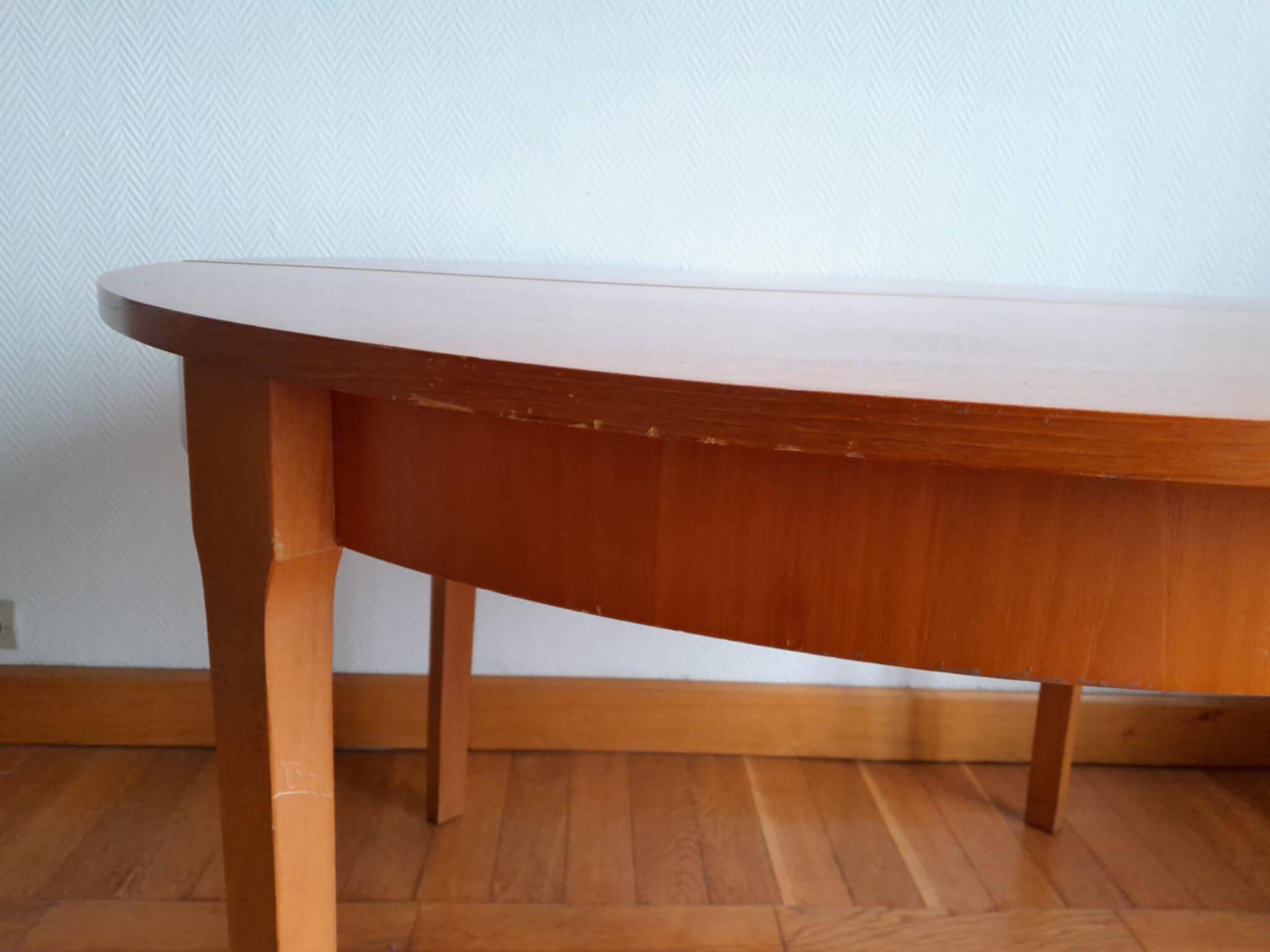 Danish extendable round table 1960