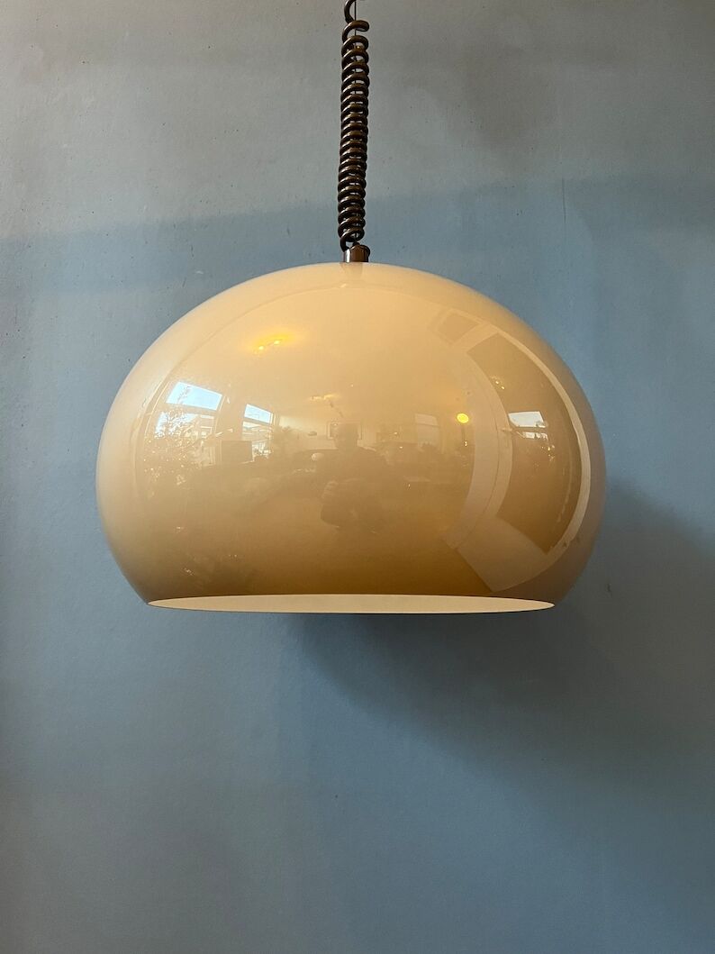 Space age mushroom suspension lamp by Dijkstra