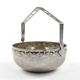 Art Nouveau sugar bowl, silver-plated brass, Sweden, early 20th century