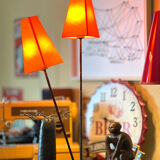 Vintage double shade floor lamp