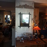 Black bamboo mirror 57x72cm