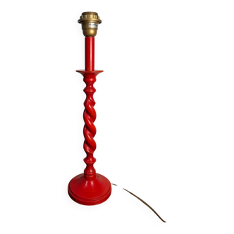 Hubert Olivier turned wooden lamp base