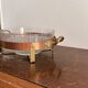 Vintage Mid Century Moulded Glass Vegetable Gratin Dish