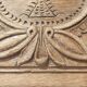 18th century carved wooden plaque bas-relief panel