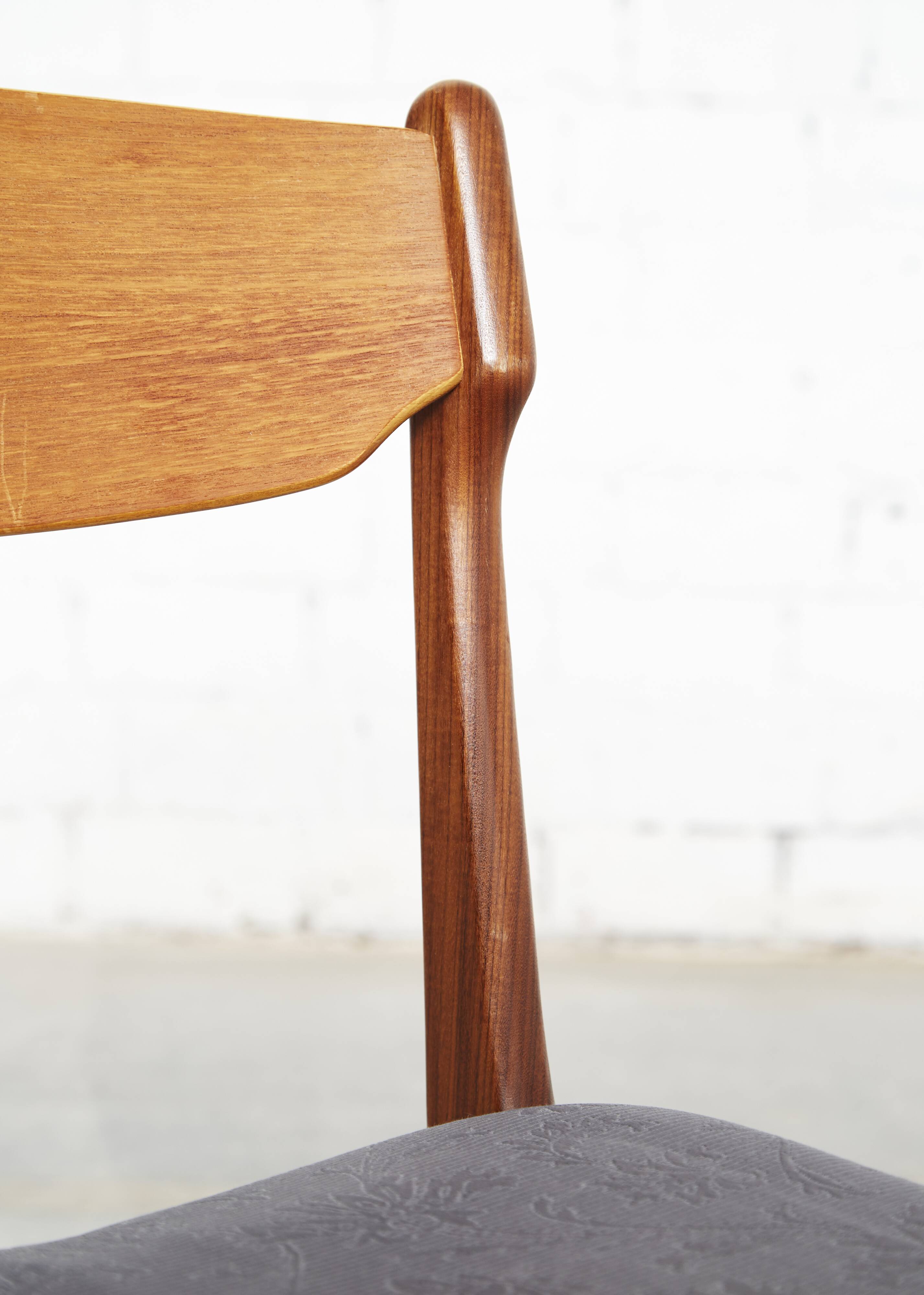 Set of 6 Teak Dining chairs by Erik Buch for  Anderstrup Møbelfabrik