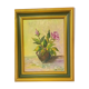 Tableau floral huile signé