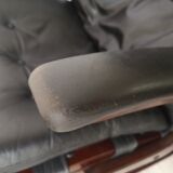 Vintage Model Kengu Lounge Chair and Footstool Set by Elsa & Nordahl Solheim for Rybo Rykken & Co