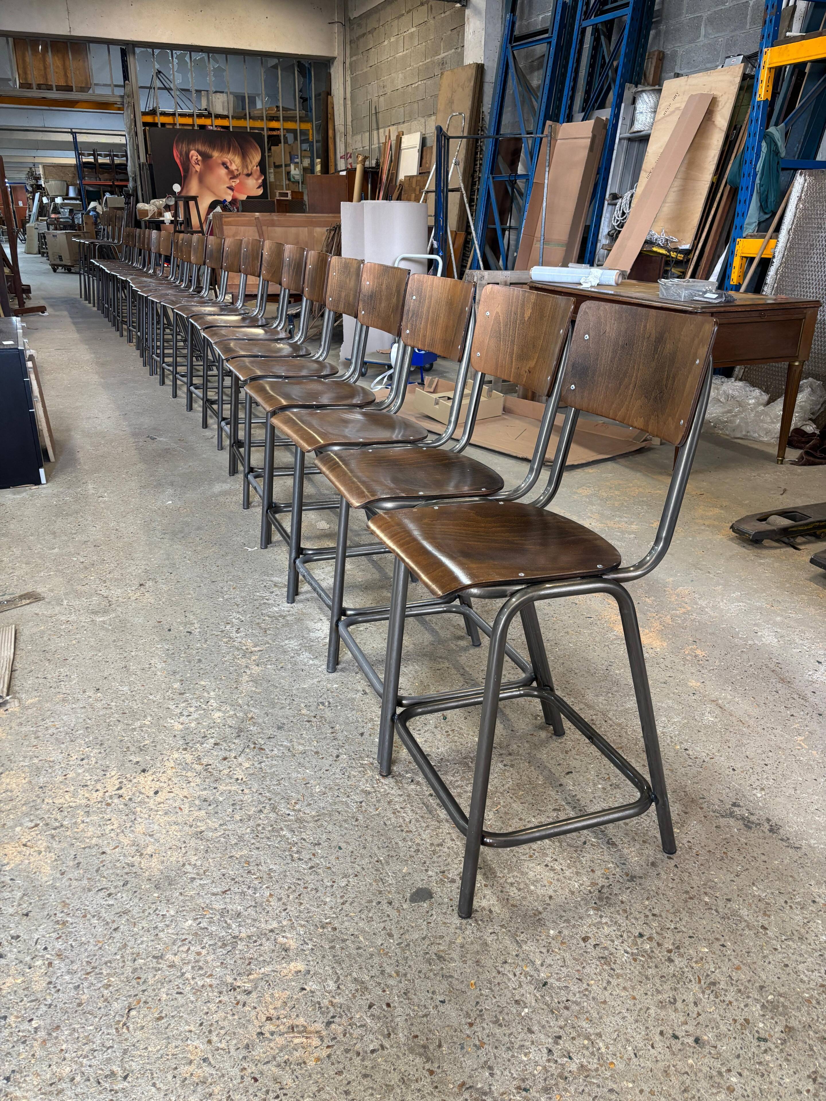 Industrial style bar stool