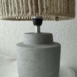 Concrete and hemp table lamp