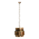 Lampe de plafond en laiton brutaliste, Danemark, années 60