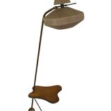 Vintage tripod floor lamp with shelf