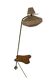 Lampadaire tripied vintage avec tablette